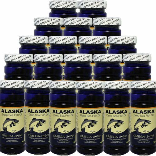 Alaska Deep Sea Fish Oil Omega 3,6,9 1000mg - 100 Soft Gels