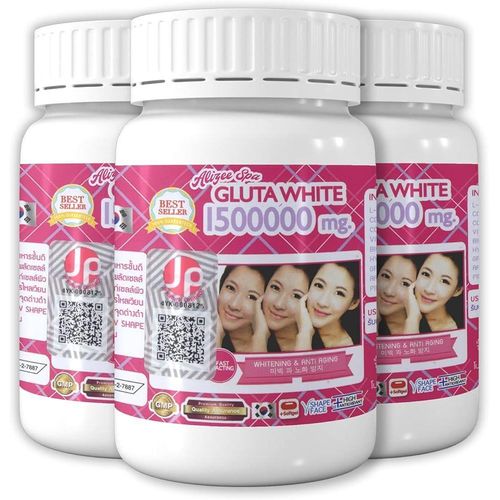 Gluta White 1500000mg Supreme V Shape Face Fast Aura Whitening Antiaging..