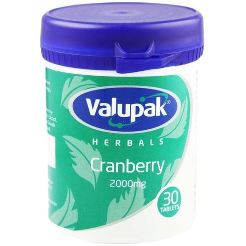 valupak Cranberry 2000mg Tablets 30's-Multicolour