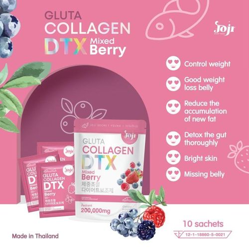 Joji SECRET YOUNG GLUTA COLLAGEN DTX MIXED BERRY 200,000 MG