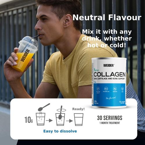 Weider Collagen Powder With Hyaluronic Acid, Magnesium and Vitamin C, 680g
