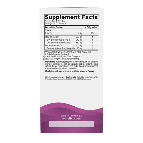 Omega-3s and evening primrose oil to support a woman's unique needs