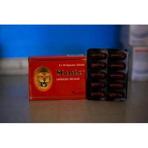 Manix Supplement Men Reproductive Health Reduces Stress, Depression Elevates Moods And Improves Sperm Mobility 20 Caps