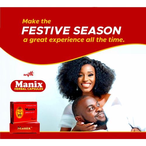 Manix Supplement Men Reproductive Health Reduces Stress, Depression Elevates Moods And Improves Sperm Mobility 20 Caps