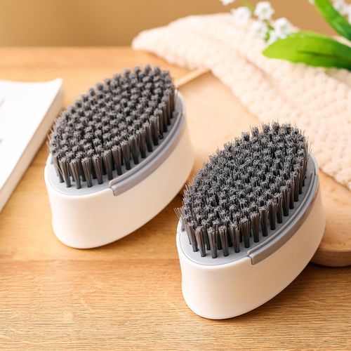 2 Scrubbing Brush With Hanging Hole Double Sided Stain