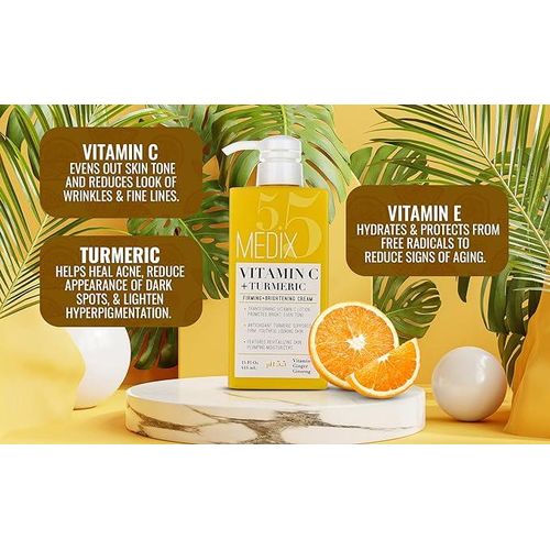 Medix 5.5 Vitamin C + Turmeric Firming & Brightening Cream, Face & Body