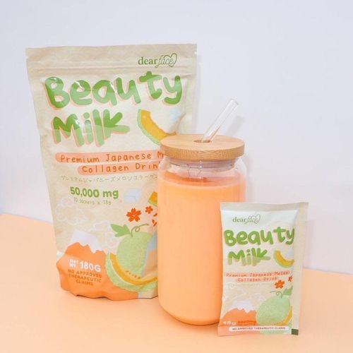 10 sacket Pack Dear Face Beauty Milk Collagen Drink Collagen Powder