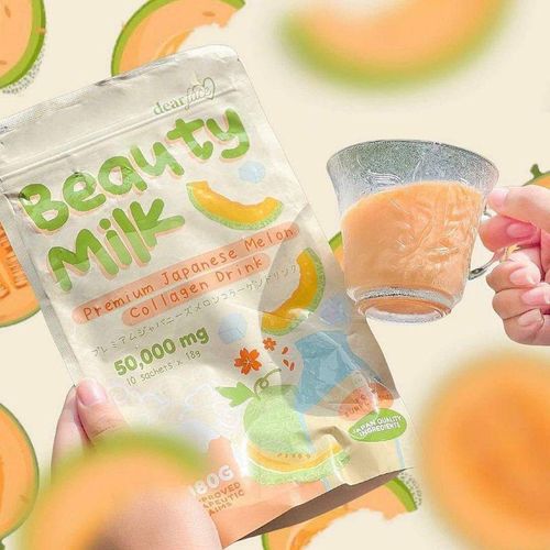 10 sacket Pack Dear Face Beauty Milk Collagen Drink Collagen Powder