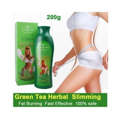 Aichun Beauty  3 Days Powerful Slimming Anti Cellulite Tummy Trimmer Weight Loss Management Green Tea Cream 200ml - Green