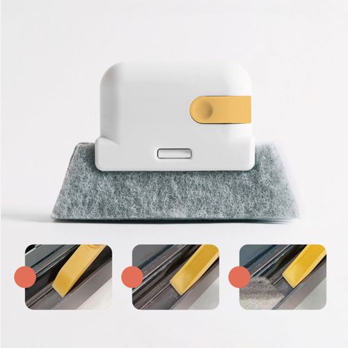 2 Window Groove Cleaning Brush Comfortable Grip, For