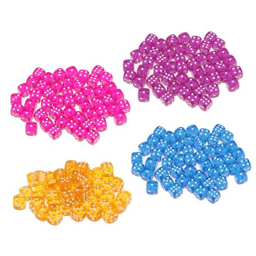 50Pieces 12mm Blue Dices High Quality Acrylic Material In Blue