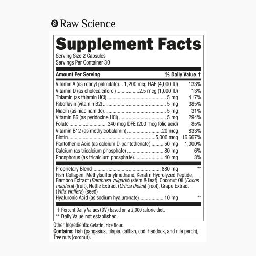 Biotin & Collagen Keratin Supplement