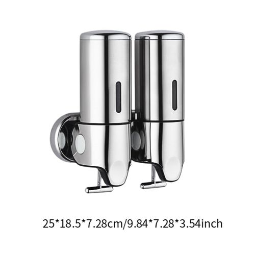 2x Soap Dispenser  Shampoo Dispenser Wall Mounted