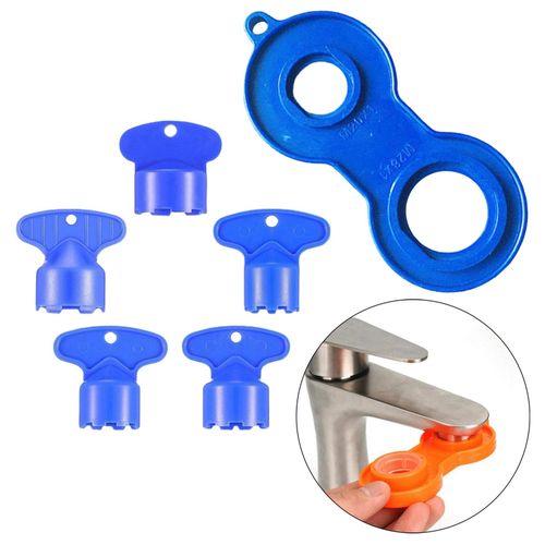6PCS Cache Sink Tap Faucet Aerator Key Removal Wrench Tool M16.5- B
