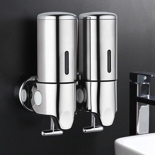 2x  Dispenser Set Manual Press  Wall Mounted