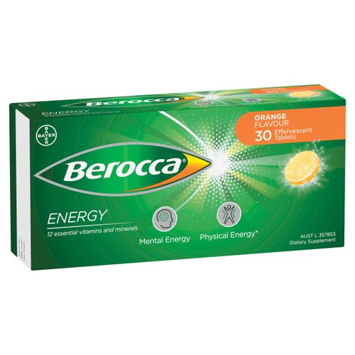 Berocca Boost Effervescent Tabs 30's-Orange