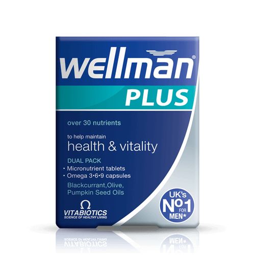 Vitabiotics Wellman Plus Omega 3 Multivitamin 56's-Multicolour