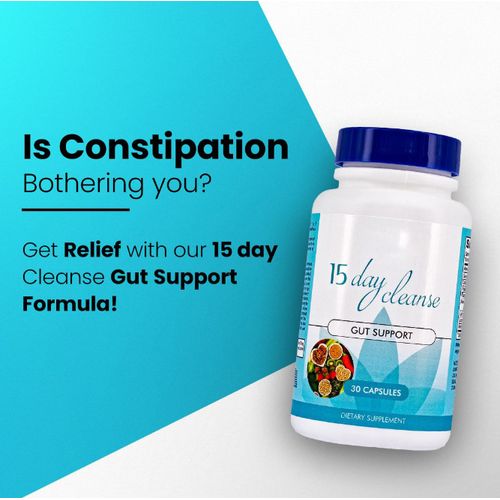 Detox 15 Day Cleanse - Gut and Colon Support Advanced Gut Cleanse with Senna