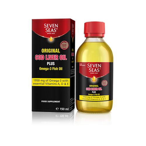 Seven Seas Cod Liver Oil Syrup  Original Flavor-Yellow