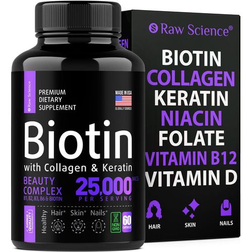 Biotin with Collagen and Keratin Supplement