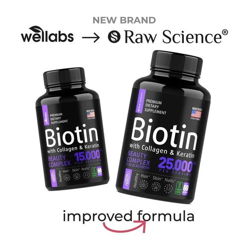 Biotin with Collagen and Keratin Supplement