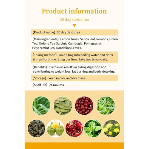 Winstown 30 Days Detox Tea With Lemon
