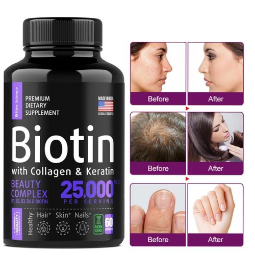 Biotin & Collagen Keratin Anti-ageing, Hair, Skin & Nails, Whitening