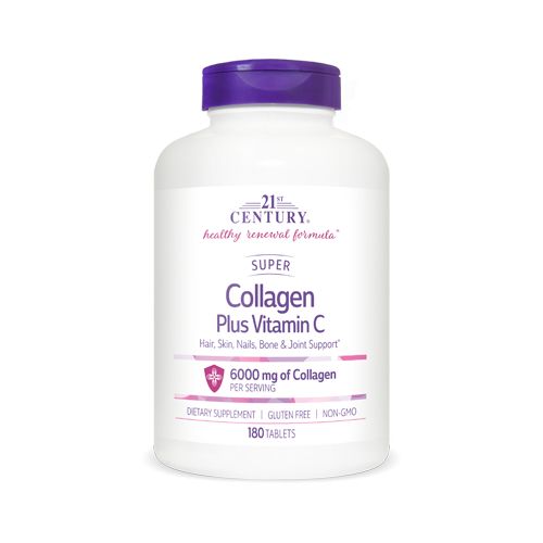 21st Century Super Collagen Plus Vitamin C Tablets 180's-Multicolour