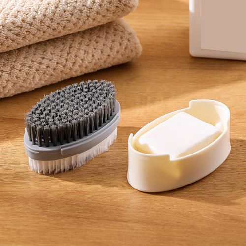 2 Reusable Household Cleaning Brushes Stain Remover Double