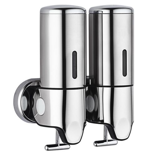 2 Pieces Liquid Soap Dispensers Manual Press Bath Shampoo