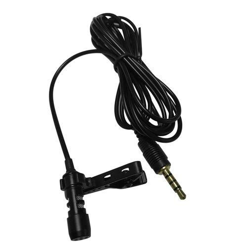 Mini Clipon Microphone Clipper Microphone Condenser Mic for Recording Karaoke News Interviews Teaching Speech NO5142