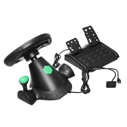 PC Gaming Vibration Racing Steering Wheel Pedals Controller For XBOX 360 PS3 PS2