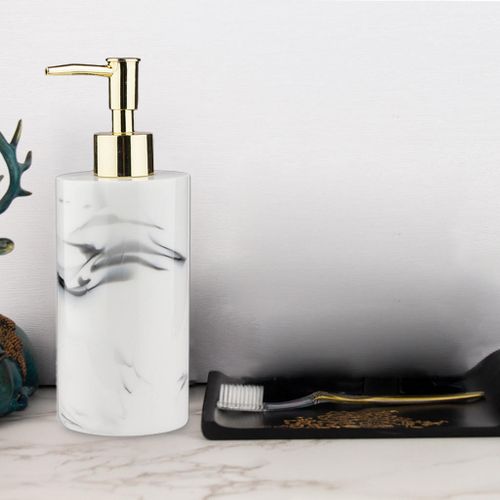 Hand Soap Dispenser Refillable Shampoo 350ml White