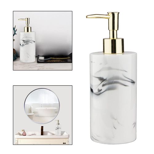 Hand Soap Dispenser Refillable Shampoo 350ml White