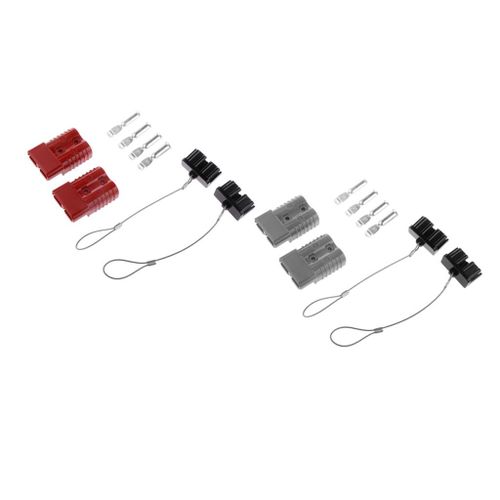 2x Grey & Red 175A 1AWG Battery Quick Connect Connector