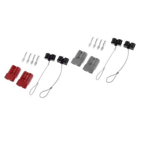 2x Grey & Red 175A 1AWG Battery Quick Connect Connector