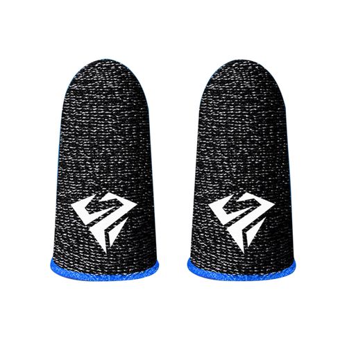 Gaming Finger Sleeves Anti-slip Sweatproof Ultra-thin-Blue