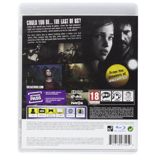 Naughty Dog The Last of Us - PlayStation 3 (Refurbished)