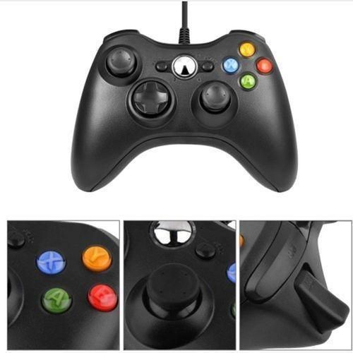 USB Game Pad Joypad Controller For MICROSOFT Xbox 360 Slim And PC- White/ Black
