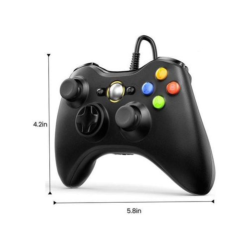 Wired Xbox 360 &Slim Game Controller Pad PC Video Gamepad