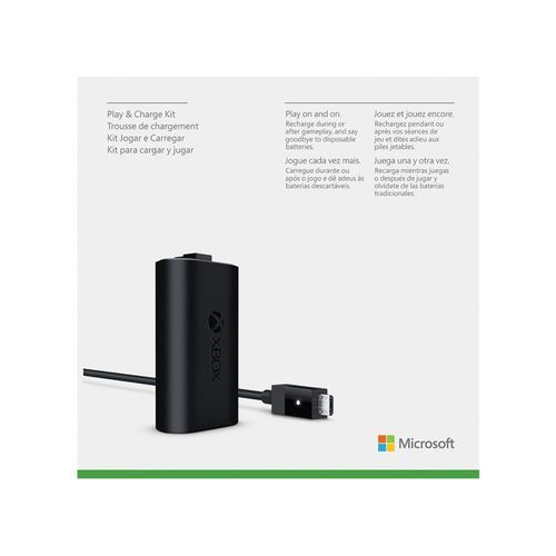 Microsoft Official Xbox One Play and Charge Kit (Xbox One)  - Black