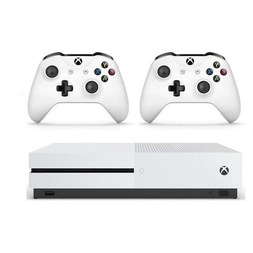 Microsoft  Xbox One S With 8 Games & 2 controllers - White- Refurbished