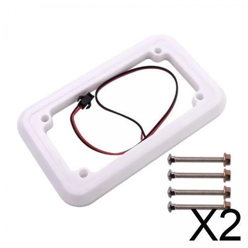 2 Colorful LED  Acceptor Frame Easy To Install