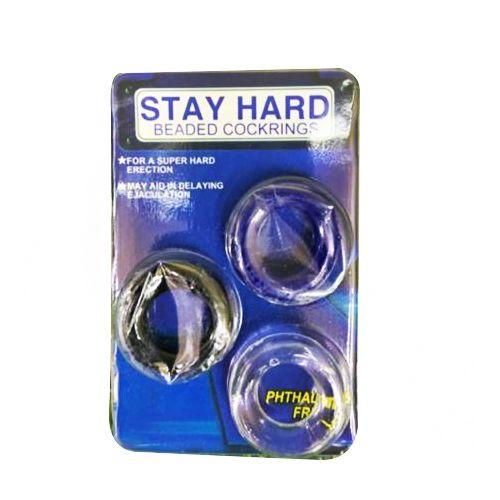 Beaded Cock Rings - Blue, Black.