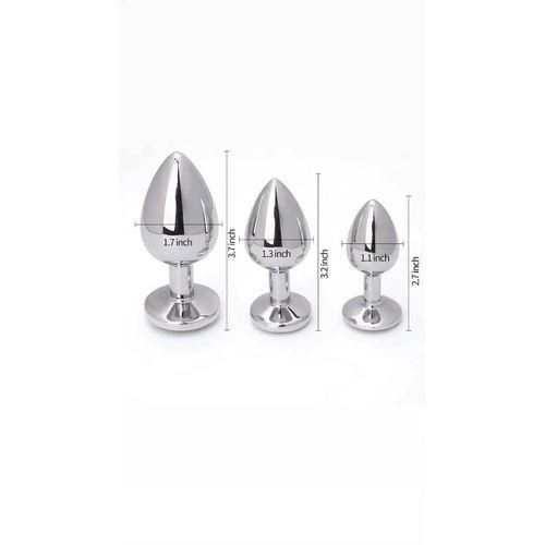 Anal Butt Plug Set, Anal Trainers Set - Gray.