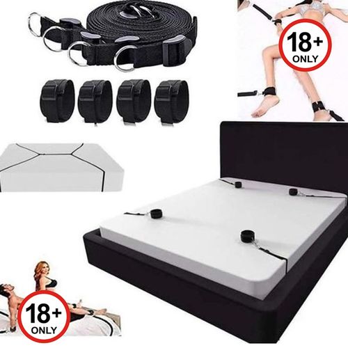 Bed Restraints System Straps Spreader - Black