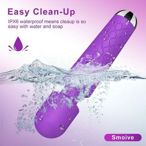 Lulu Wand Vibrator  Relaxation  Massager - Made Of Body-Safe Silicone, Fully Waterproof, USB Rechargeable - Handheld Massager With 10 Vibration Settings, Teal Sex Wand Vibrator For Women Wand Personal Massager