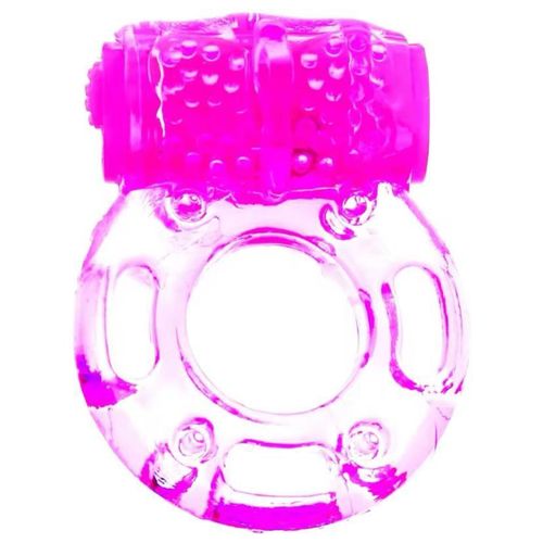 Cock Ring Vibrator Vibrating Rings Clitoral Stimulator Penis Erect Erection - Pink