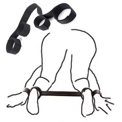 BDSM Restraints for Fun SM Handcuffs Sexual Position  - Black