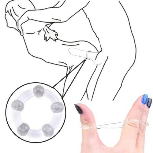 3Pcs Silicone Cock Ring Delay Ejaculation Tricolor Penis Rings - Black